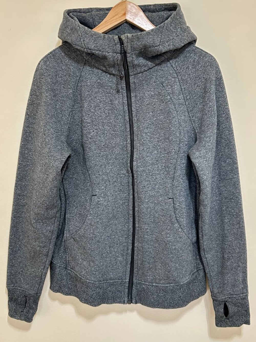 Lululemon Scuba Hoodie Heathered Grey Size 10